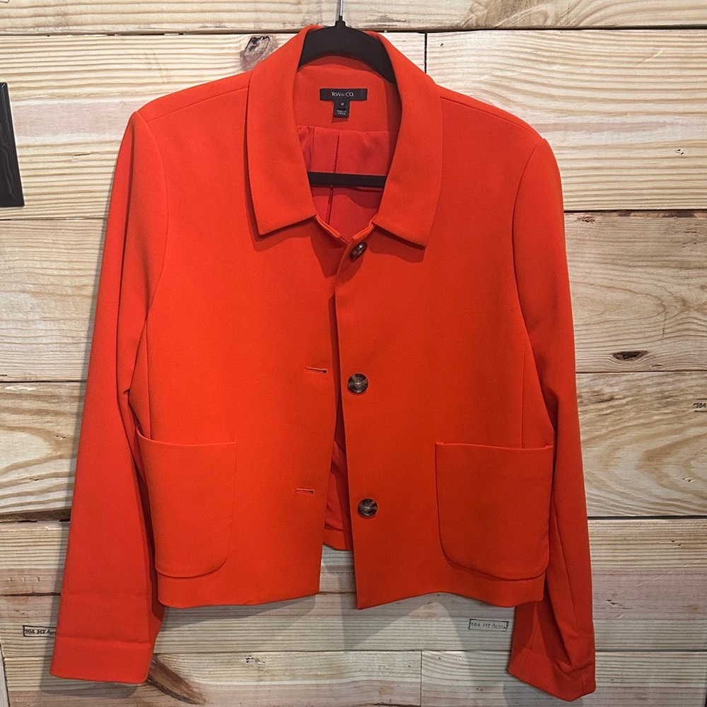 RW&CO. Women's Orange Blazer
